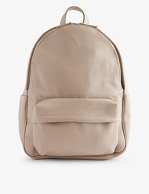 ELEVENTY: Zip-pocket leather backpack