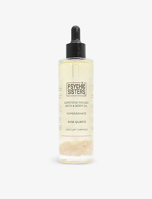PSYCHIC SISTERS: Rose Quartz gemstone-infused bath and body oil 100ml