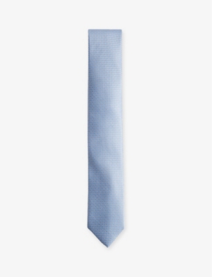 TED BAKER: Leopole geometric-pattern silk tie