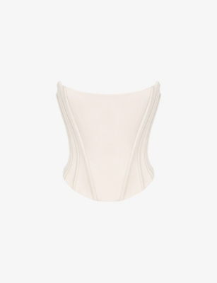 HOUSE OF CB: Genevieve corseted satin top