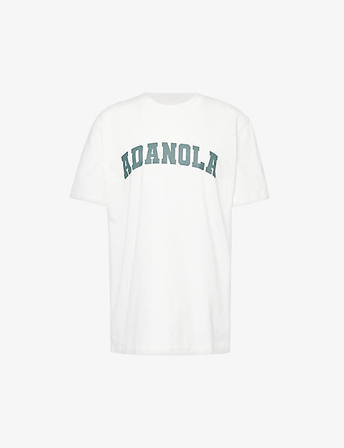 ADANOLA: Brand-embroidered oversized cotton-jersey T-shirt