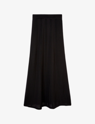 THE KOOPLES: Open-weave woven maxi skirt