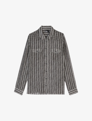 THE KOOPLES: Graphic-pattern regular-fit woven shirt