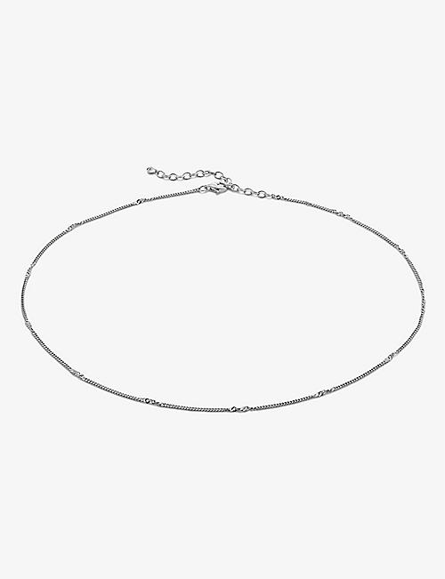 MONICA VINADER: Curb Twist sterling-silver choker chain necklace