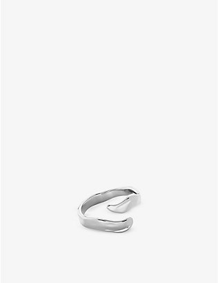 MONICA VINADER: Wave Wrap sterling-silver ring