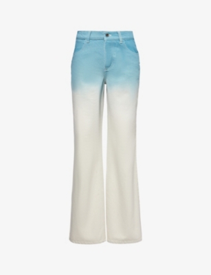 STINE GOYA: Joelle 1998 straight-leg mid-rise organic-denim jeans