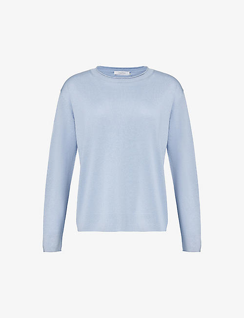 MAX MARA: Pensile relaxed-fit silk and cotton-blend top