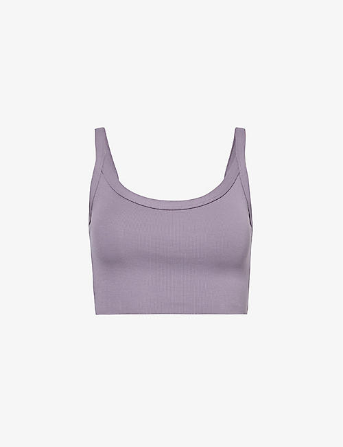 GYMSHARK: Everywear cropped stretch-cotton top