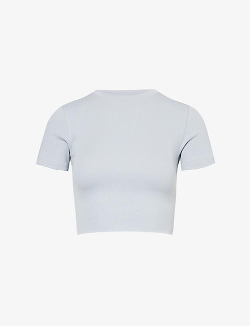 GYMSHARK: Everywear cropped stretch-cotton top
