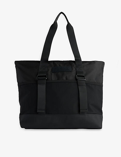 GYMSHARK: Everyday brand-patch recycled-polyester tote bag
