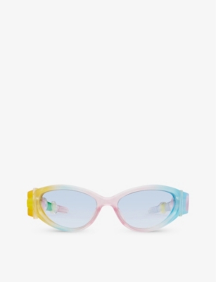 GENTLE MONSTER: GUMMY MG1 oval-frame acetate sunglasses