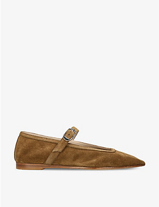 LE MONDE BERYL: Mary Jane suede flats