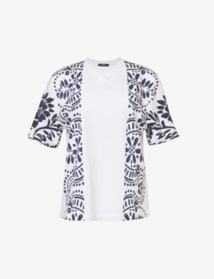 WEEKEND MAX MARA: Viterbo floral-pattern cotton-jersey T-shirt