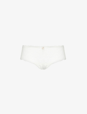 AUBADE: Rosessence mid-rise stretch-lace briefs