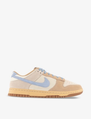 NIKE: Dunk Low panelled suede low-top trainers