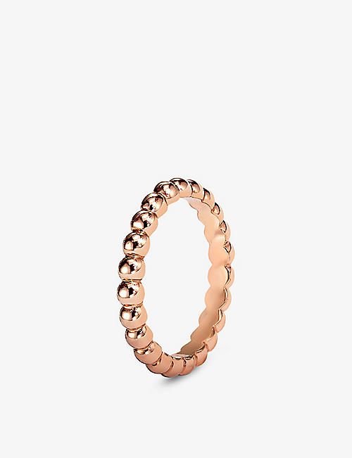 VAN CLEEF & ARPELS: Perlée 18ct rose-gold ring