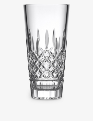 WATERFORD: Lismore crystal glass vase 30cm