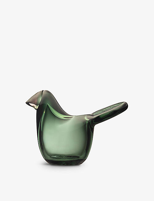 IITTALA: Birds by Toikka Flycatcher glass ornament 6cm