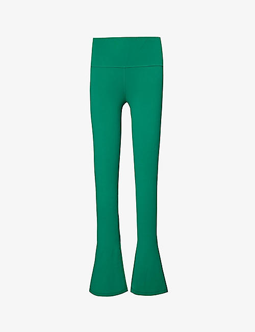 LULULEMON: Align brand-print flared-leg stretch-woven leggings