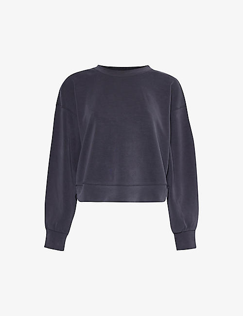 LULULEMON: Perfectly Oversized cropped recycled polyester-blend sweatshirt