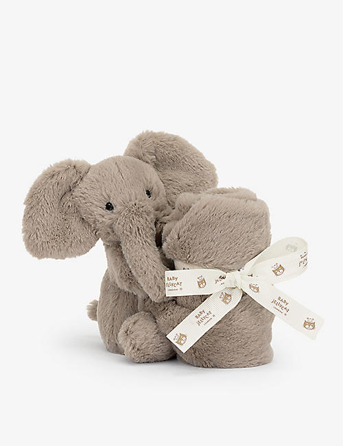JELLYCAT: Smudge Luxe Elephant faux-fur soother 29cm