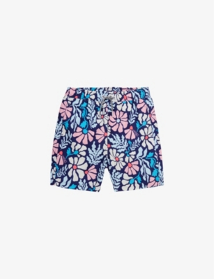 BOARDIES: Mellow graphic-print recycled-polyester swim shorts 1-13 years