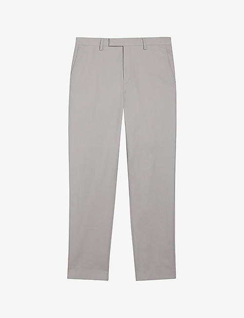TED BAKER: Felixt straight-leg slim-fit stretch-cotton trousers