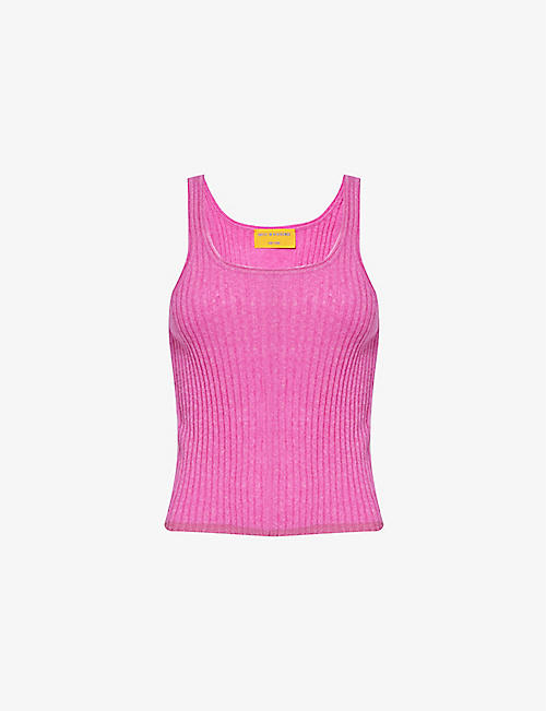 GUEST IN RESIDENCE: Slim-fit ribbed wool, silk and cashmere-blend top