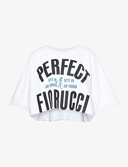 FIORUCCI: Perfect brand-print cotton-jersey sweatshirt