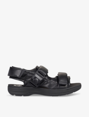 MARTINE ROSE X CLARKS: Martine Rose x Clarks padded leather-down sandals