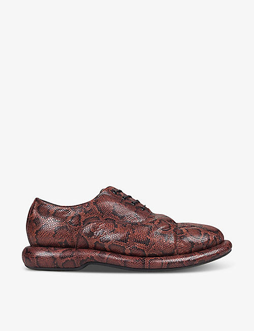 MARTINE ROSE X CLARKS: Martine Rose x Clarks leather Oxford shoes