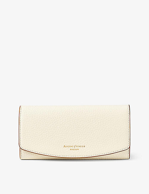 ASPINAL OF LONDON: Essential pebble leather purse