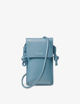 ASPINAL OF LONDON: Ella pebble leather phone pouch