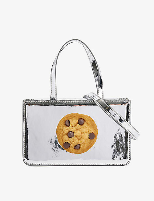 PUPPETS AND PUPPETS: Cookie small faux-leather top-handle bag
