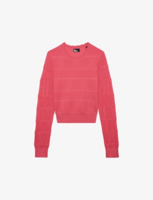 THE KOOPLES: Scalloped-neck slim-fit knitted jumper