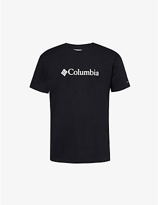 COLUMBIA: Brand-print crewneck cotton-jersey T-shirt