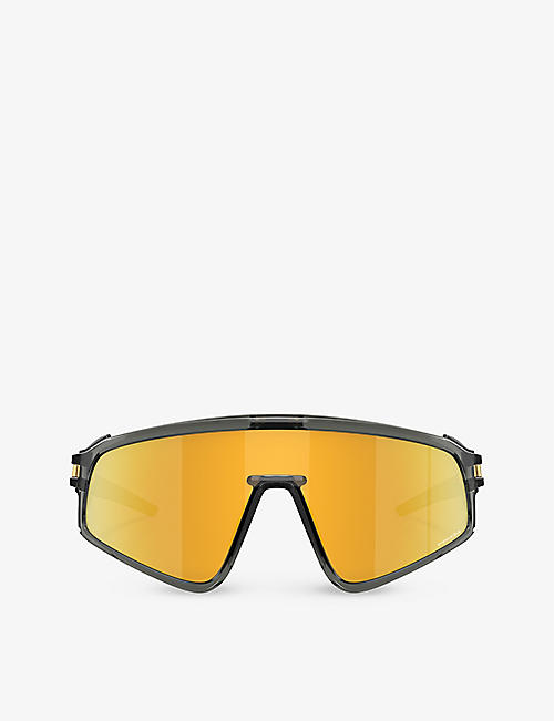 OAKLEY: OO9404 Latch shield-frame acetate sunglasses