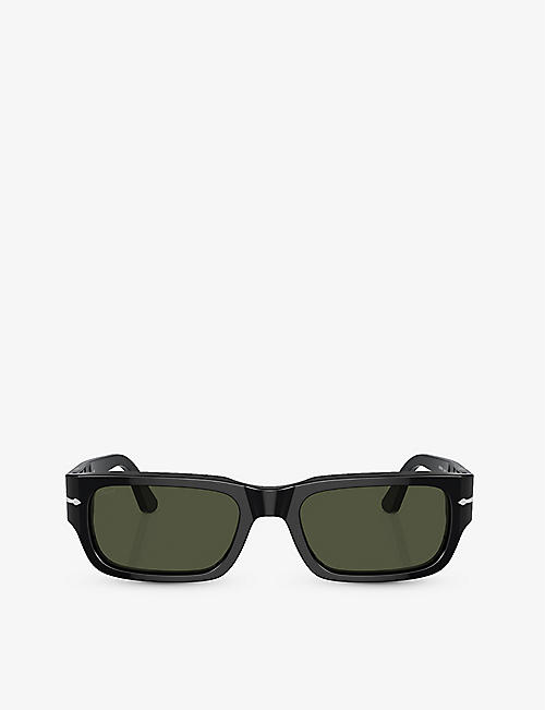 PERSOL: PO3347S Adrien rectangle-frame acetate sunglasses