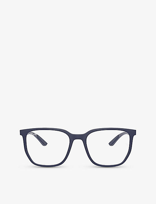 RAY-BAN: RX7235 square-frame acetate optical glasses