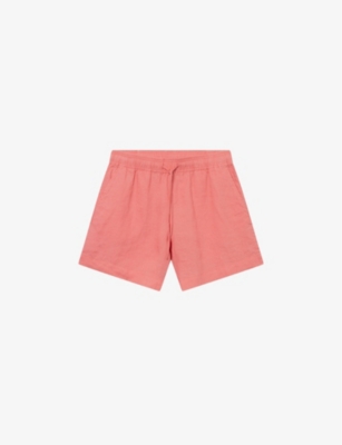 TWIST & TANGO: Melody drawstring-waist high-rise linen shorts