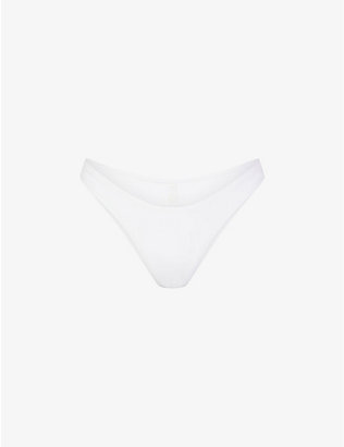 SKIMS: Signature Swim cheeky tanga stretch recycled-nylon bikini bottoms