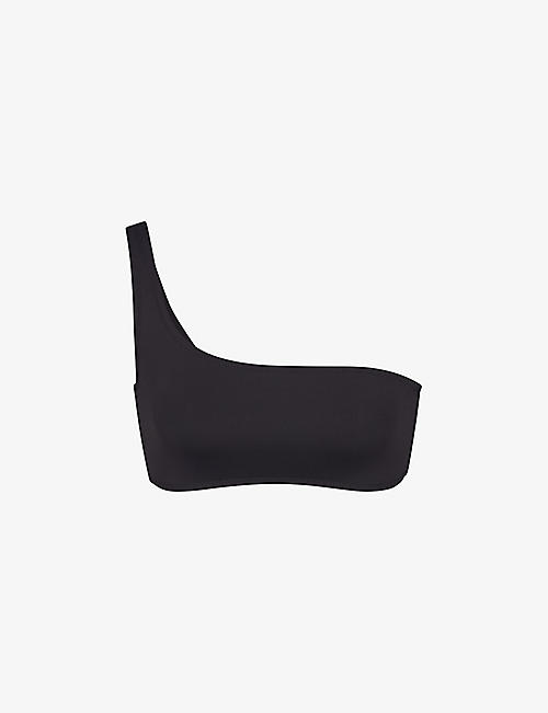 SKIMS: One Shoulder recycled stretch-nylon bikini top