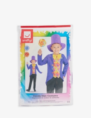DRESS UP: Wonka candy man woven fancy dress costume 4-6 years