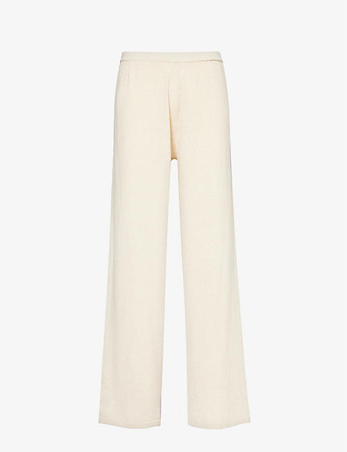 4TH & RECKLESS: Chloe wide-leg knitted trousers