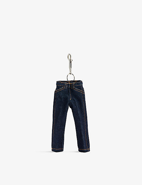 TOGA: Mini Jeans branded fabric key ring