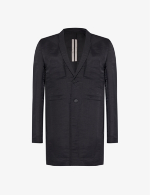 RICK OWENS: Lido semi-sheer relaxed-fit silk-blend jacket