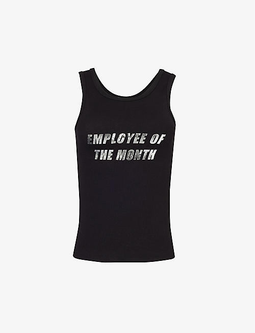 COWBOYS OF HABIT: Employee of the Month slim-fit cotton-knit top