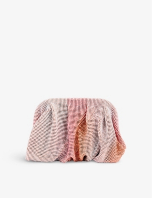 BENEDETTA BRUZZICHES: Venus La Petite rhinestone and mesh clutch bag