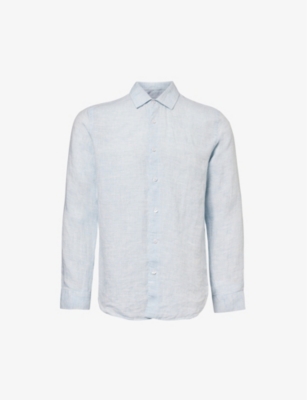 ORLEBAR BROWN: Giles long-sleeve regular-fit linen shirt