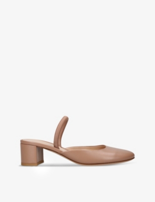 GIANVITO ROSSI: Tivoli leather heeled sandals
